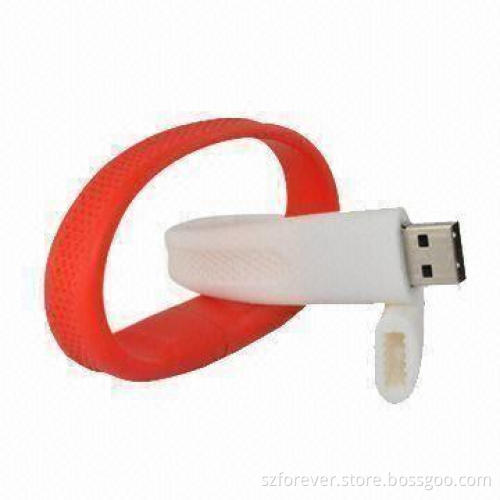 USB Flash Drives with Bracelet Housing and 4GB Capacity, Customized Housing Colors Welcomed